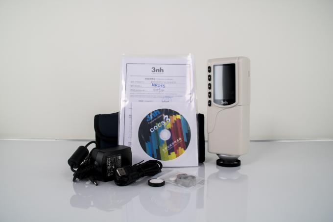 45/0 Presisi Colorimeter 3NH NR145 Perbedaan Warna Meter dengan CIE LAB Delta E Warna Ruang dan 8mm aperture